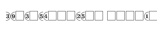 CircledNumbers