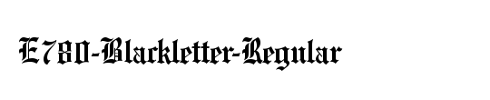 E780-Blackletter