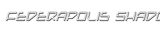 Federapolis Shadow Italic