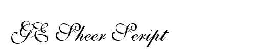 GE Sheer Script