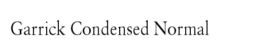Garrick Condensed