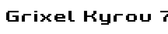 Grixel Kyrou 7 Wide Bold Xtnd