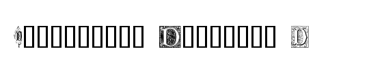 Ornamental Initials D