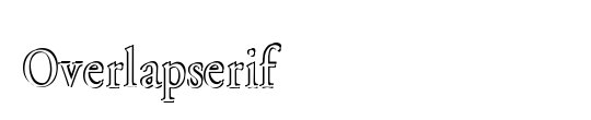 Overlapserif
