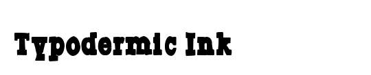 Typodermic Ink