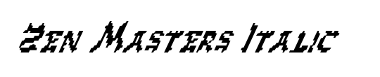 Zen Masters Italic
