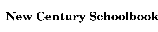 New Century Schoolbook