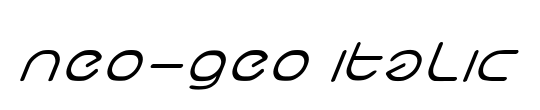 neo-geo italic