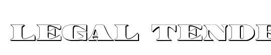Legal Tender 3D