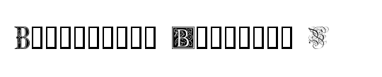 Ornamental Initials B