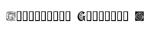 Ornamental Initials G