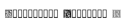 Ornamental Initials R