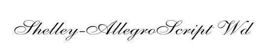 Shelley-AllegroScript Wd