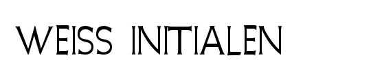 Weiss Initialen