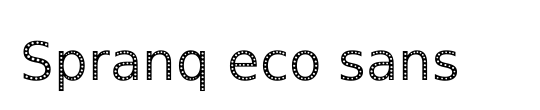 Spranq eco sans
