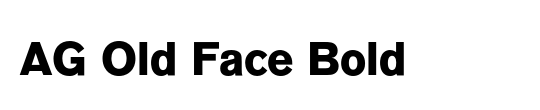 AG Old Face BQ