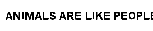 Animals are like people