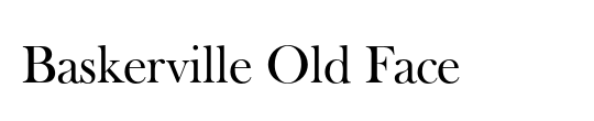 Baskerville Old Face BQ