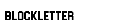 Blockletter