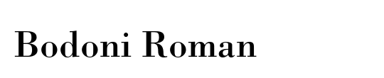 Bodoni