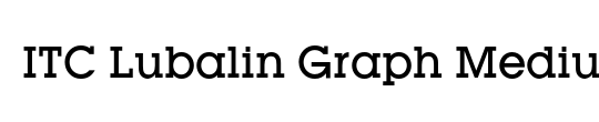 ITC Lubalin Graph