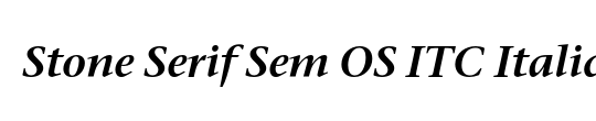 Stone Serif Sem OS ITC