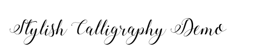 Stylish Calligraphy Demo