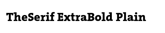 The Serif Extra Bold-