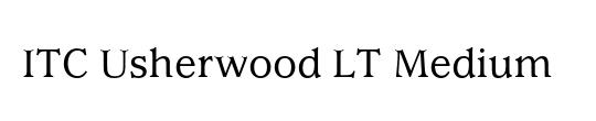 ITC Usherwood LT