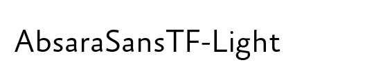 AbsaraSansTF-Light