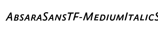 AbsaraSansTF-MediumItalicSC