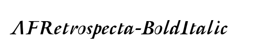 AFRetrospecta-BoldItalic