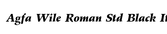 Agfa Wile Roman Std