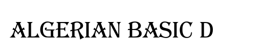 Algerian Basic D