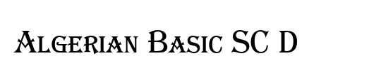 Algerian Basic SC D