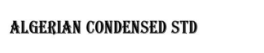Algerian Condensed Std