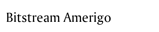 Bitstream Amerigo