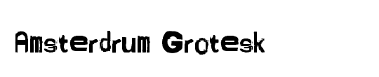 Amsterdrum Grotesk