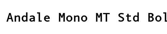 Andale Mono MT Std