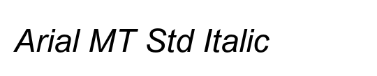 Arial MT Std