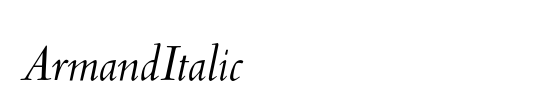 ArmandItalic