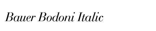 Bauer Bodoni