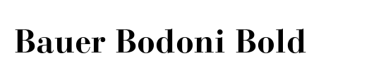 Bauer Bodoni LT
