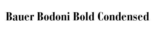 Bauer Bodoni LT
