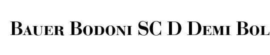 Bauer Bodoni SC D