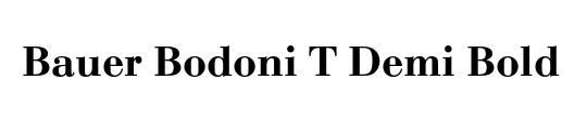 Bauer Bodoni T