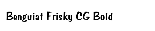 Benguiat Frisky CG