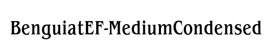 BenguiatEF-MediumCondensed