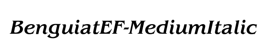 BenguiatEF-MediumItalic