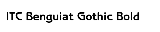 ITC Benguiat Gothic